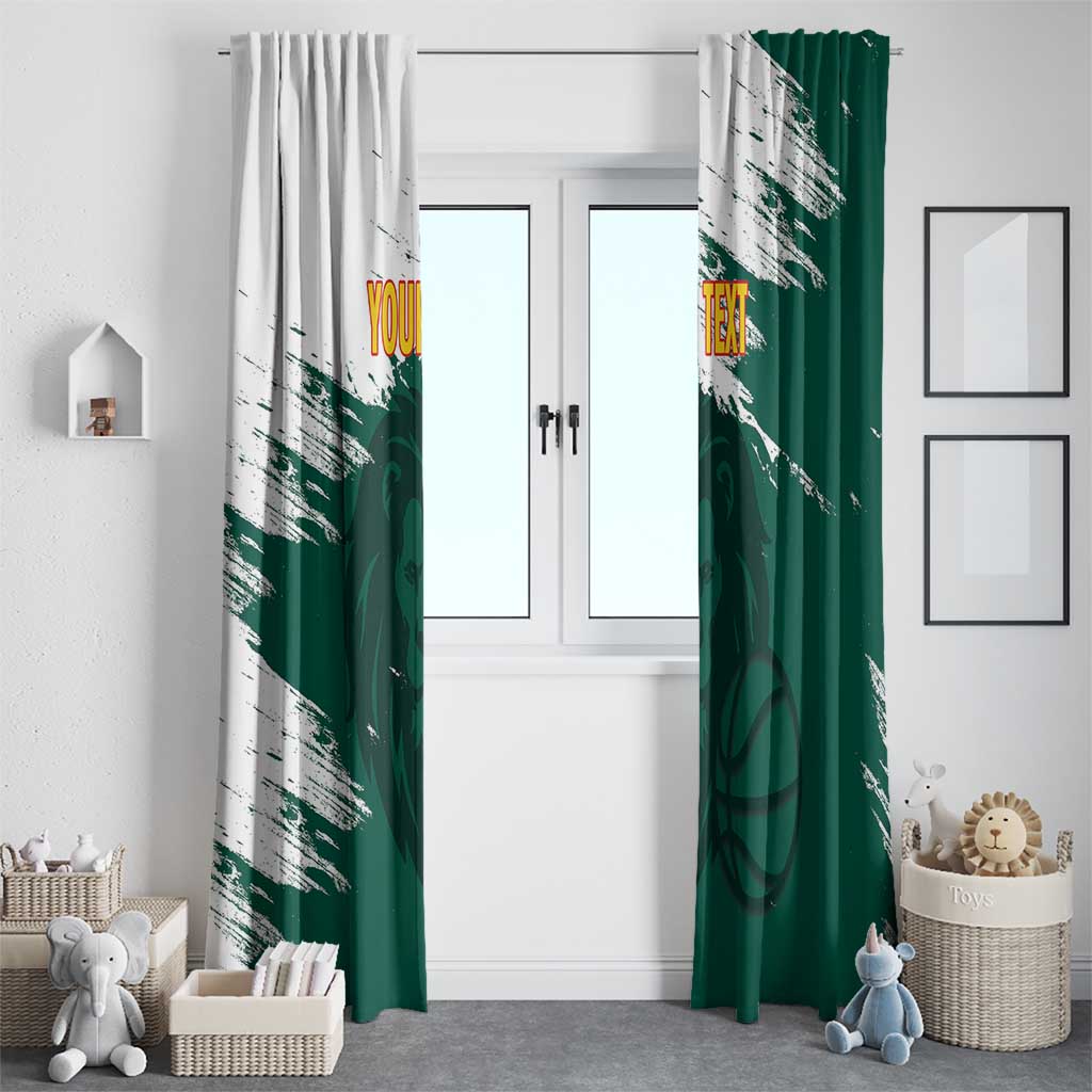 Cameroon Basketball Custom Window Curtain Come On Indomitable Lions - Wonder Print Shop