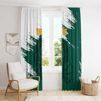 Cameroon Basketball Custom Window Curtain Come On Indomitable Lions - Wonder Print Shop