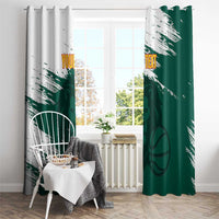 Cameroon Basketball Custom Window Curtain Come On Indomitable Lions - Wonder Print Shop