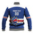 Cape Verde Basketball Custom Baseball Jacket Come On Blue Sharks - Wonder Print Shop
