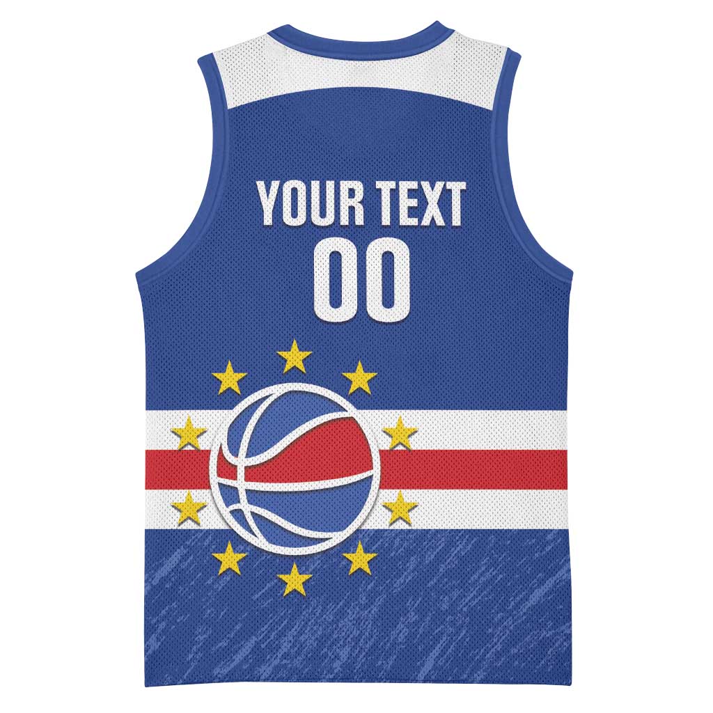 Cape Verde Basketball Custom Basketball Jersey Come On Blue Sharks - Wonder Print Shop