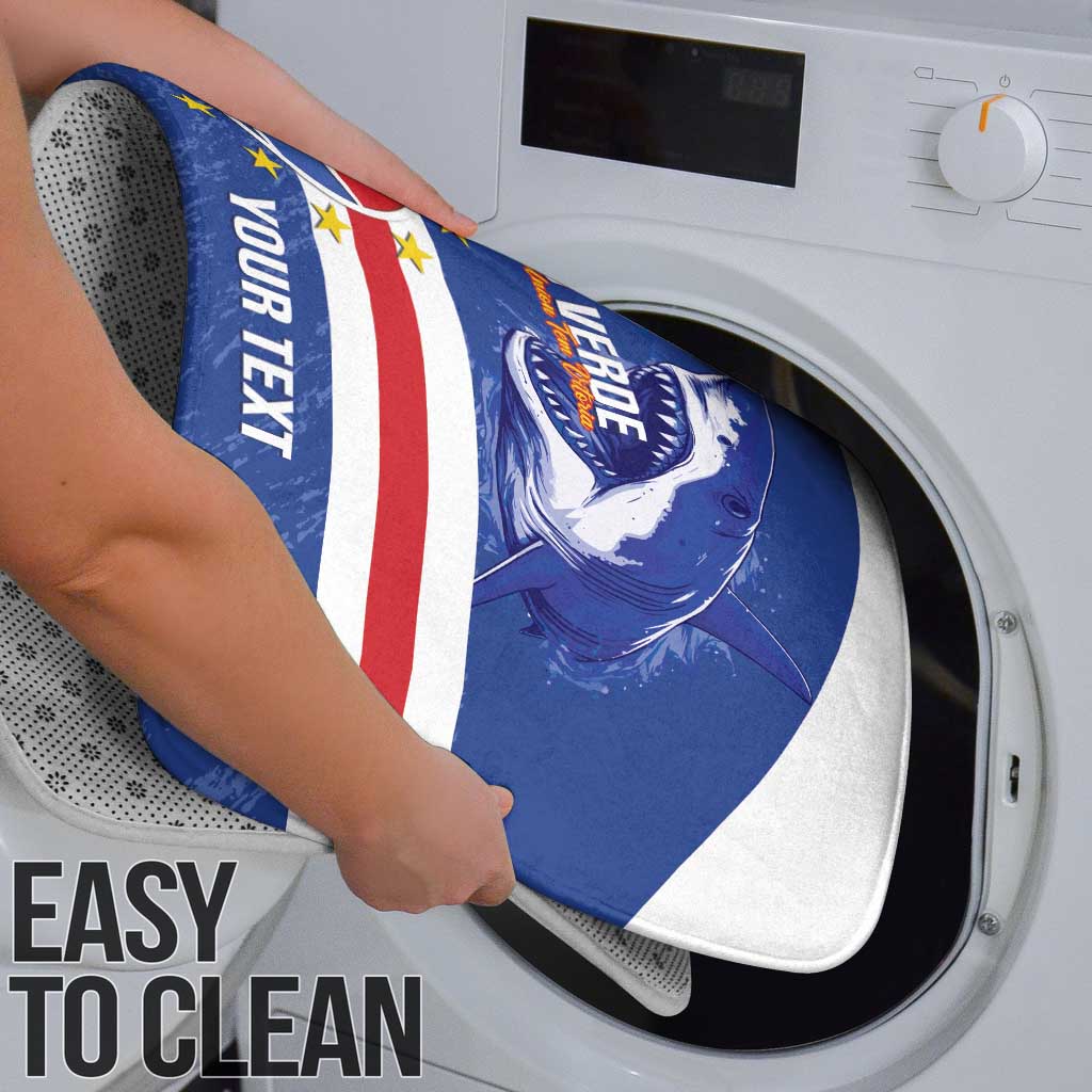 Cape Verde Basketball Custom Bathroom Set Come On Blue Sharks - Wonder Print Shop