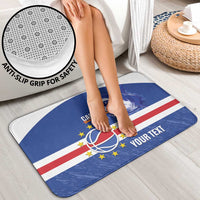 Cape Verde Basketball Custom Bathroom Set Come On Blue Sharks - Wonder Print Shop