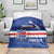 Cape Verde Basketball Custom Blanket Come On Blue Sharks - Wonder Print Shop