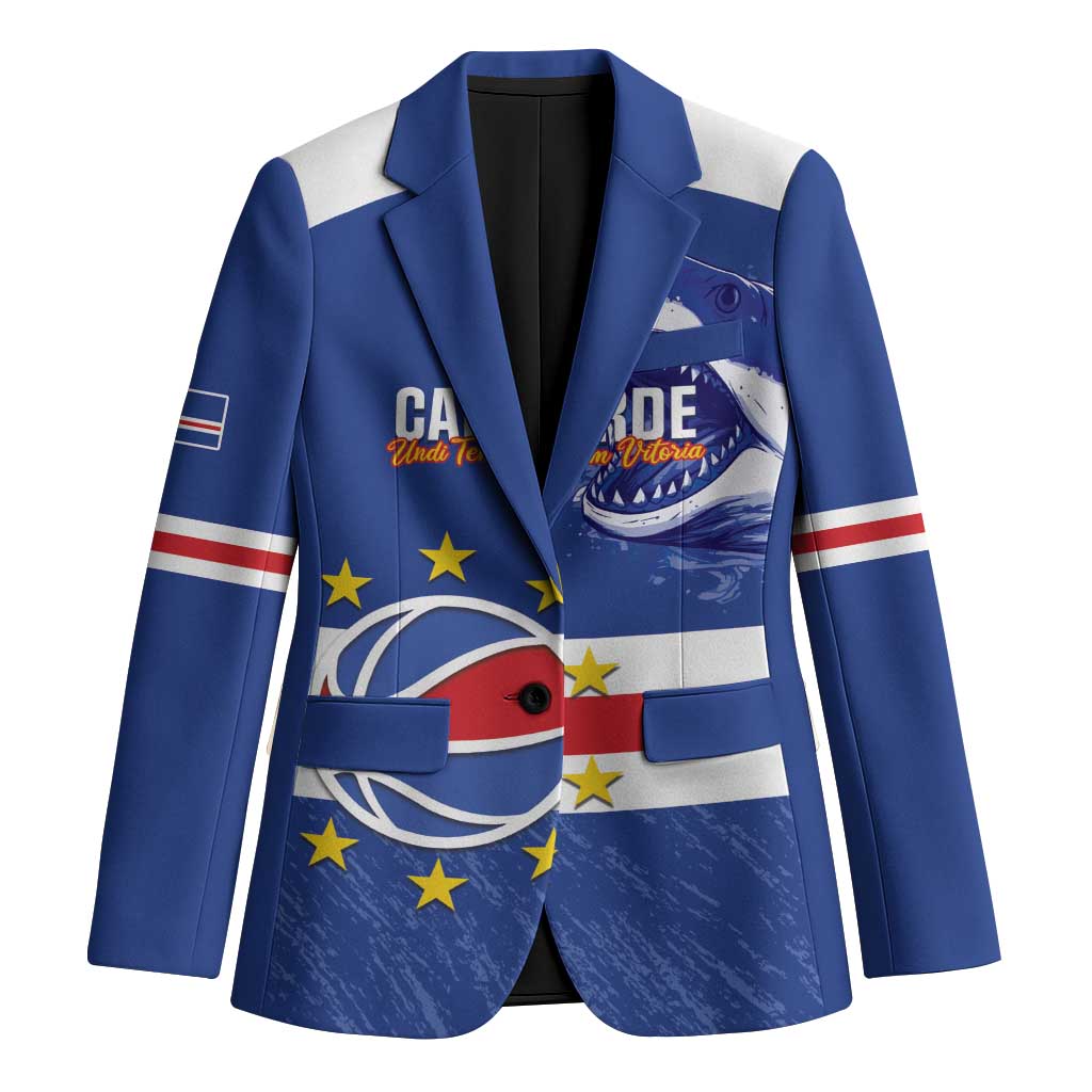 Cape Verde Basketball Custom Blazer Come On Blue Sharks - Wonder Print Shop