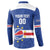 Cape Verde Basketball Custom Button Sweatshirt Come On Blue Sharks - Wonder Print Shop