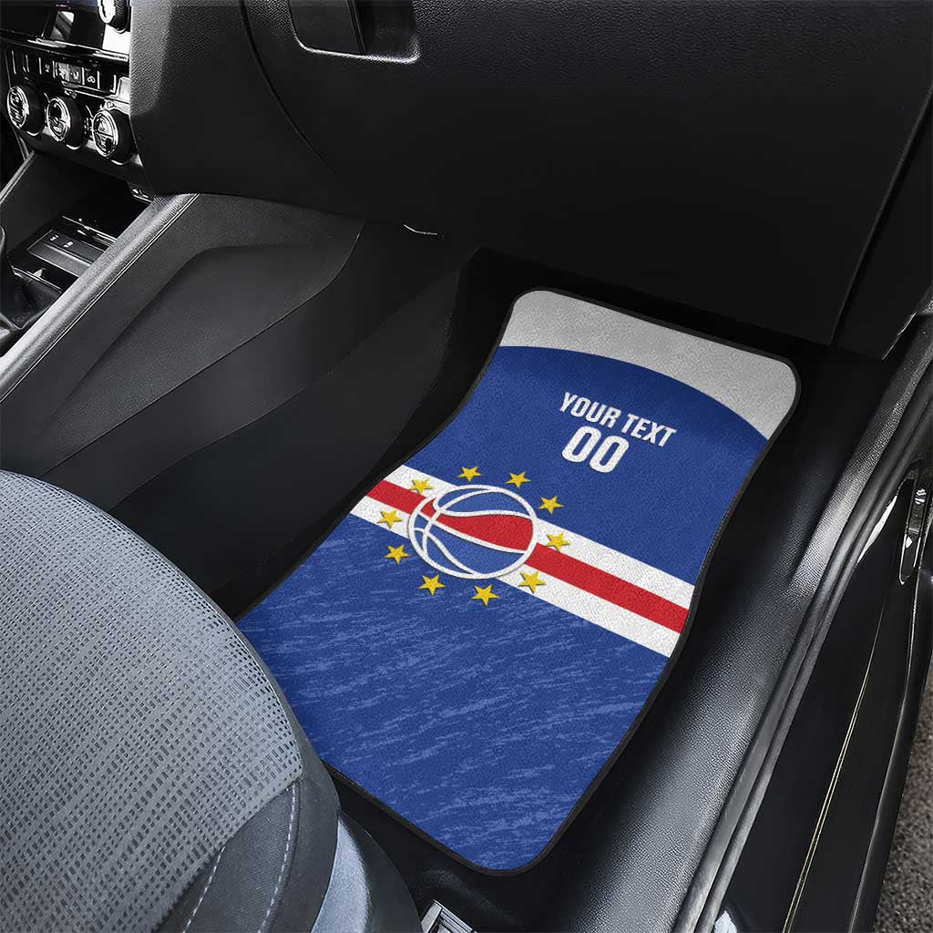 Cape Verde Basketball Custom Car Mats Come On Blue Sharks - Wonder Print Shop