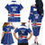 Cape Verde Basketball Custom Family Matching Off The Shoulder Long Sleeve Dress and Hawaiian Shirt Come On Blue Sharks - Wonder Print Shop