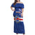 Cape Verde Basketball Custom Family Matching Off Shoulder Maxi Dress and Hawaiian Shirt Come On Blue Sharks - Wonder Print Shop