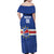 Cape Verde Basketball Custom Family Matching Off Shoulder Maxi Dress and Hawaiian Shirt Come On Blue Sharks - Wonder Print Shop