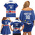 Cape Verde Basketball Custom Family Matching Off Shoulder Short Dress and Hawaiian Shirt Come On Blue Sharks - Wonder Print Shop