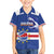 Cape Verde Basketball Custom Family Matching Off Shoulder Short Dress and Hawaiian Shirt Come On Blue Sharks - Wonder Print Shop