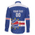 Cape Verde Basketball Custom Family Matching Puletasi and Hawaiian Shirt Come On Blue Sharks - Wonder Print Shop