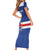 Cape Verde Basketball Custom Family Matching Short Sleeve Bodycon Dress and Hawaiian Shirt Come On Blue Sharks - Wonder Print Shop