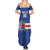 Cape Verde Basketball Custom Family Matching Summer Maxi Dress and Hawaiian Shirt Come On Blue Sharks - Wonder Print Shop