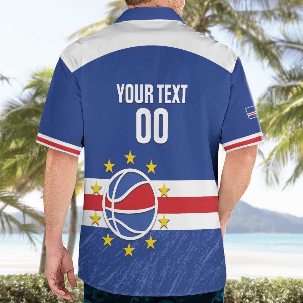 Cape Verde Basketball Custom Hawaiian Shirt Come On Blue Sharks - Wonder Print Shop