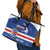 Cape Verde Basketball Custom Leather Tote Bag Come On Blue Sharks - Wonder Print Shop