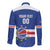 Cape Verde Basketball Custom Long Sleeve Button Shirt Come On Blue Sharks - Wonder Print Shop
