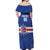 Cape Verde Basketball Custom Off Shoulder Maxi Dress Come On Blue Sharks - Wonder Print Shop
