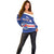 Cape Verde Basketball Custom Off Shoulder Sweater Come On Blue Sharks - Wonder Print Shop