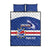 Cape Verde Basketball Custom Quilt Bed Set Come On Blue Sharks - Wonder Print Shop