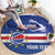 Cape Verde Basketball Custom Round Carpet Come On Blue Sharks - Wonder Print Shop