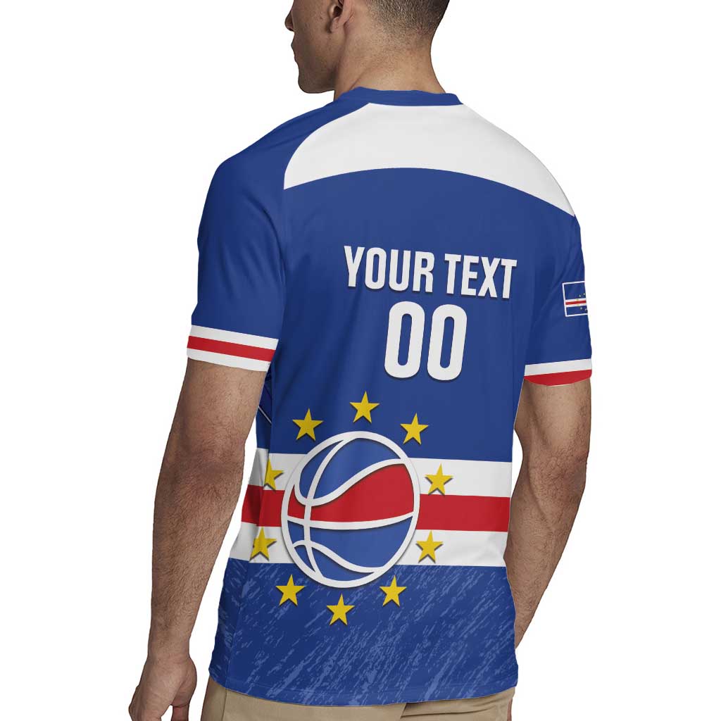 Cape Verde Basketball Custom Rugby Jersey Come On Blue Sharks - Wonder Print Shop