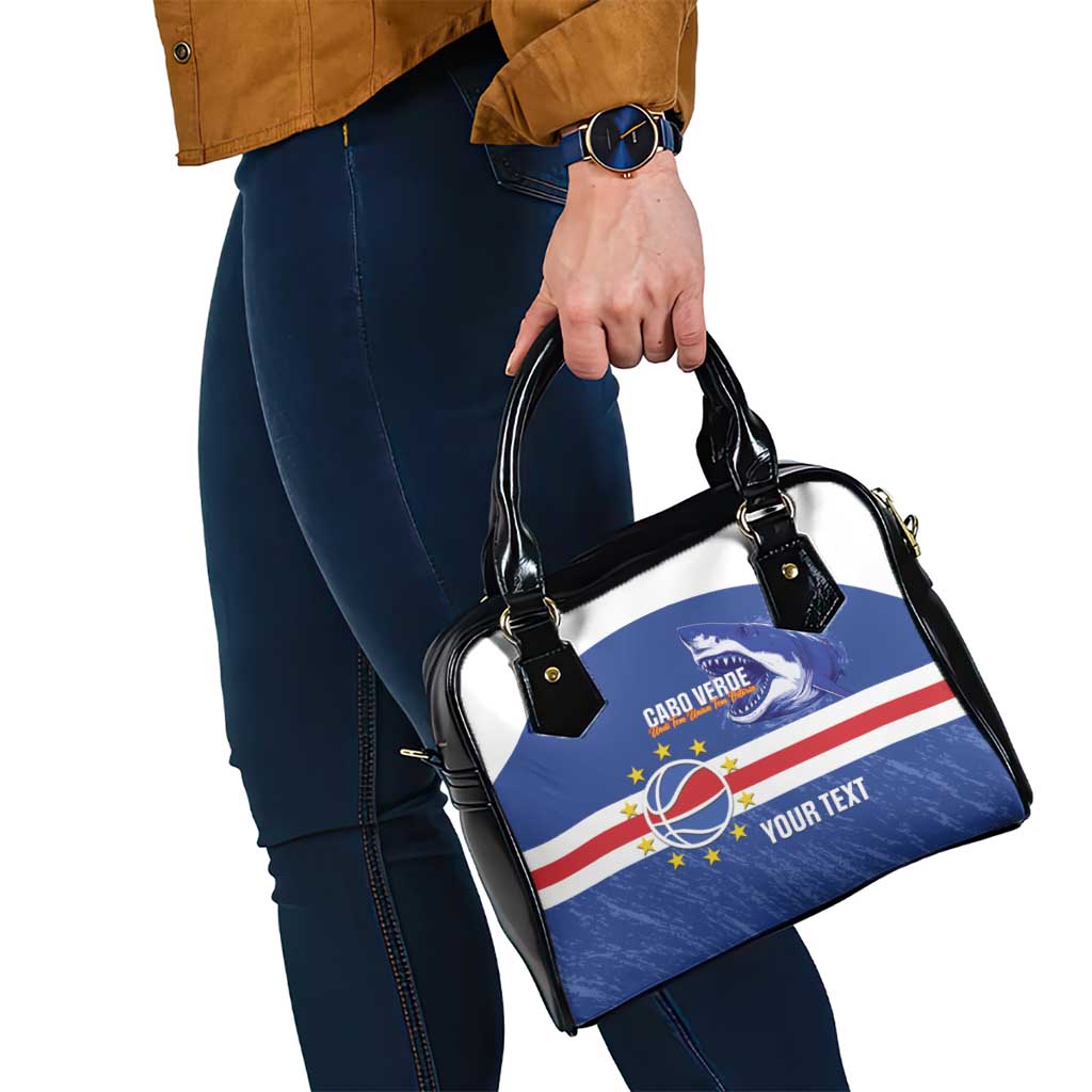 Cape Verde Basketball Custom Shoulder Handbag Come On Blue Sharks - Wonder Print Shop