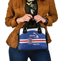 Cape Verde Basketball Custom Shoulder Handbag Come On Blue Sharks - Wonder Print Shop