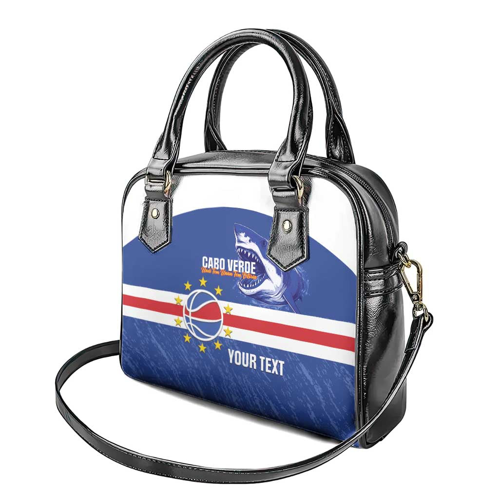 Cape Verde Basketball Custom Shoulder Handbag Come On Blue Sharks - Wonder Print Shop