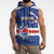 Cape Verde Basketball Custom Sleeveless Hoodie Come On Blue Sharks - Wonder Print Shop