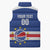 Cape Verde Basketball Custom Sleeveless Puffer Jacket Come On Blue Sharks - Wonder Print Shop