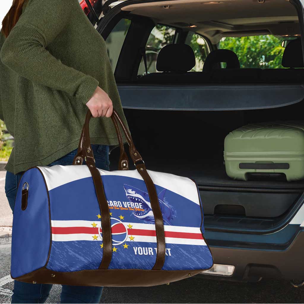 Cape Verde Basketball Custom Travel Bag Come On Blue Sharks - Wonder Print Shop