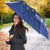 Cape Verde Basketball Custom Umbrella Come On Blue Sharks - Wonder Print Shop