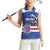 Cape Verde Basketball Custom Women Sleeveless Polo Shirt Come On Blue Sharks - Wonder Print Shop