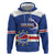 Cape Verde Basketball Custom Zip Hoodie Come On Blue Sharks - Wonder Print Shop