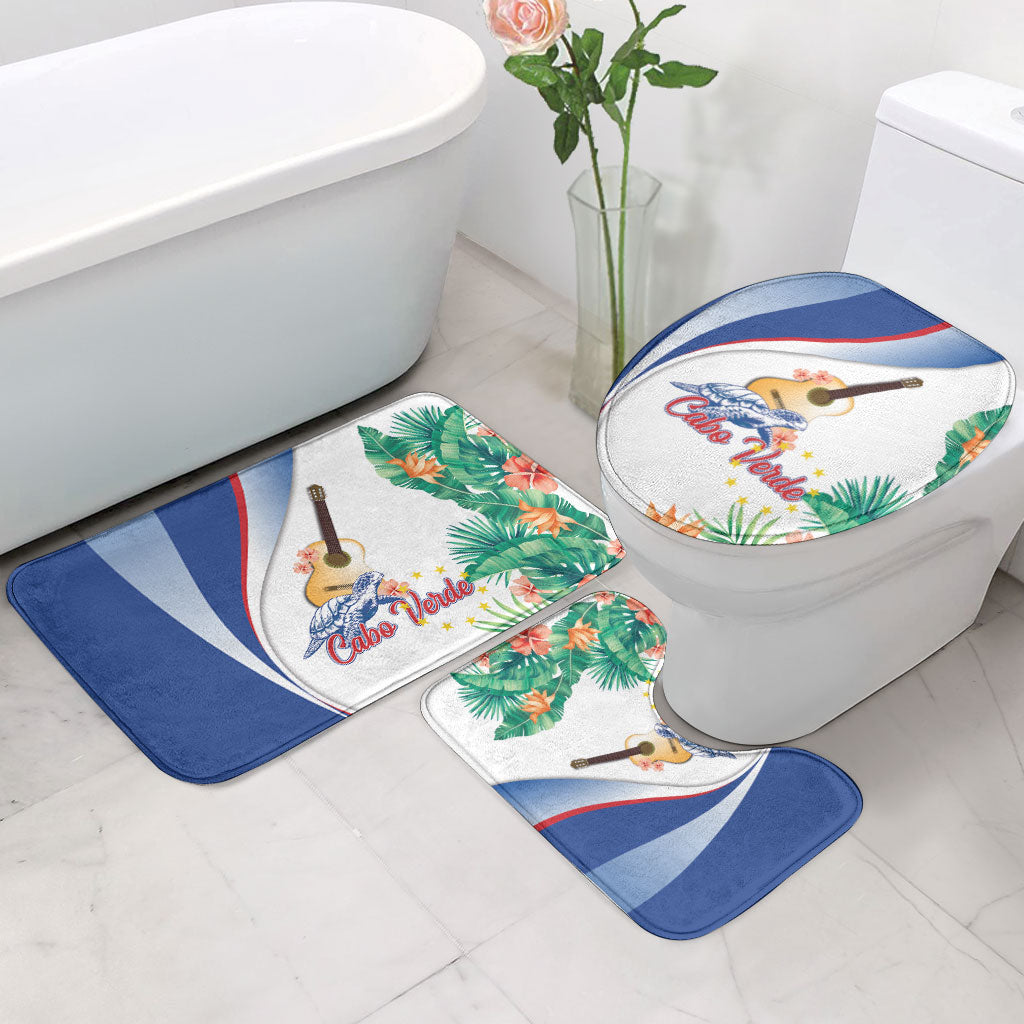 Cavaquinho Cabo Verde Bathroom Set Cape Verdean Instrument Tropical Sea Turtle