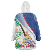 Cavaquinho Cabo Verde Kid Wearable Blanket Hoodie Cape Verdean Instrument Tropical Sea Turtle