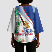 Cavaquinho Cabo Verde Kimono Sleeve Blouse Cape Verdean Instrument Tropical Sea Turtle