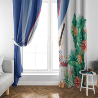 Cavaquinho Cabo Verde Window Curtain Cape Verdean Instrument Tropical Sea Turtle