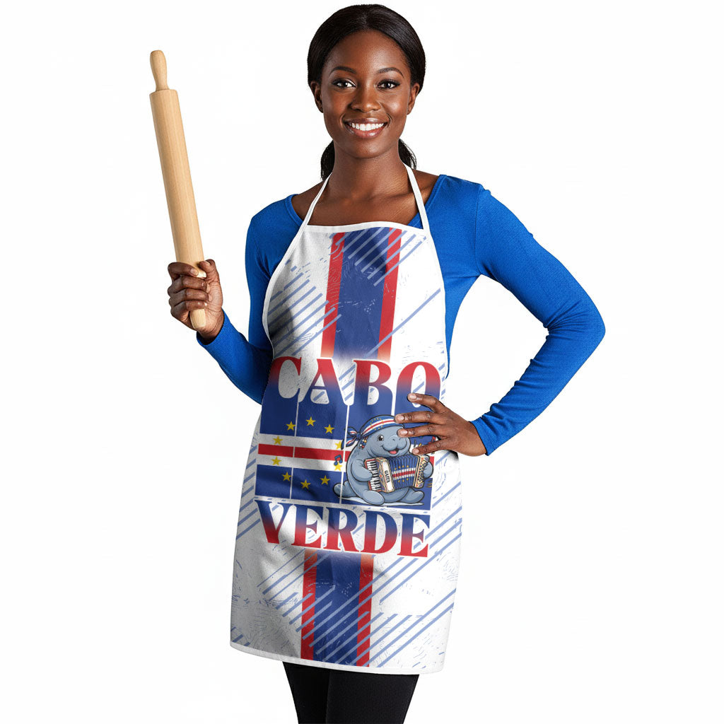 Accordion Gaita Cabo Verde Apron Cape Verdean Instrument Cute Manatee