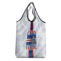 Accordion Gaita Cabo Verde Grocery Bag Cape Verdean Instrument Cute Manatee