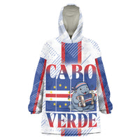 Accordion Gaita Cabo Verde Kid Wearable Blanket Hoodie Cape Verdean Instrument Cute Manatee