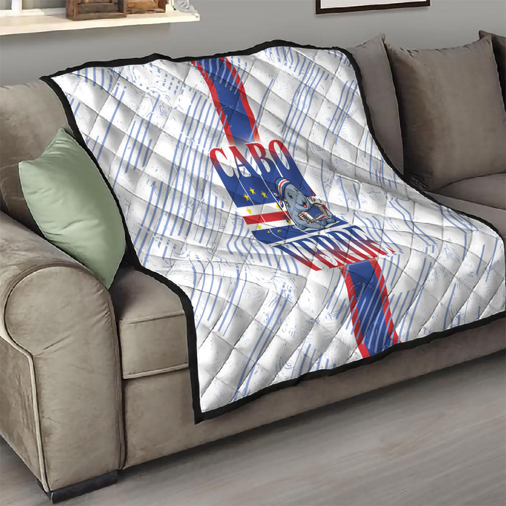 Accordion Gaita Cabo Verde Quilt Cape Verdean Instrument Cute Manatee