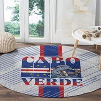 Accordion Gaita Cabo Verde Round Carpet Cape Verdean Instrument Cute Manatee