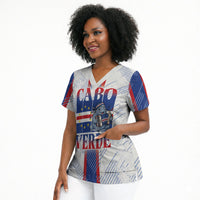 Accordion Gaita Cabo Verde Scrub Top Cape Verdean Instrument Cute Manatee