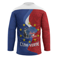 Santo Antao Cabo Verde Hockey Jersey Map With Me Maia Statue African Pattern