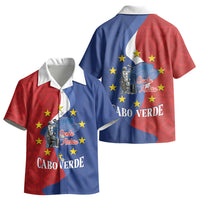 Santo Antao Cabo Verde Kid Hawaiian Shirt Map With Me Maia Statue African Pattern