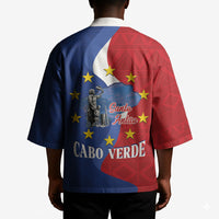Santo Antao Cabo Verde Kimono Map With Me Maia Statue African Pattern