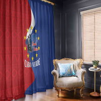 Santo Antao Cabo Verde Window Curtain Map With Me Maia Statue African Pattern
